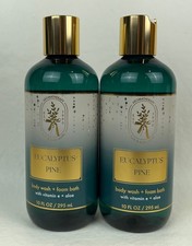 Lot of 2 Bath  Body Works Eucalyptus Pine Foam Bath Body Washes