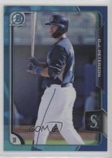 2015 Bowman Draft Chrome Blue Refractor 44/150 DJ Peterson #142 fm0