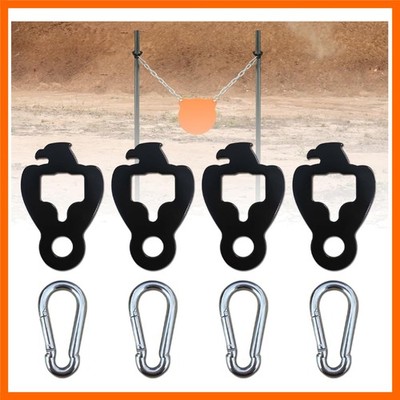 T-Post Target Hanger - Steel Target Mounting Bracket - Bald Eagle Style - 2 Set
