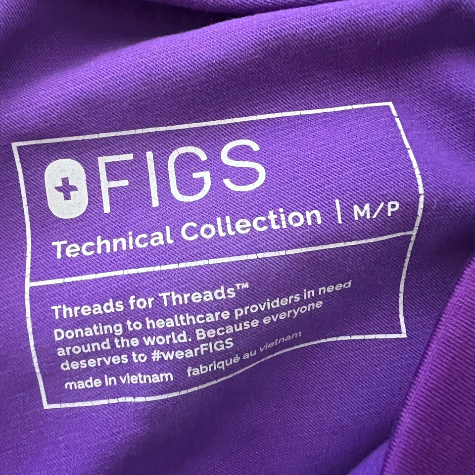 Pantalones Médicos Figs Cargo Para Mujer Medianos Púrpura Pierna Recta Cordón Cintura Trabajo Foto 4 de 4