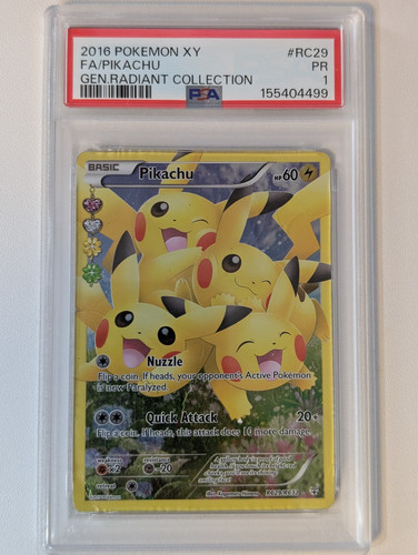 Pikachu graded PSA 1 for sale on eBay