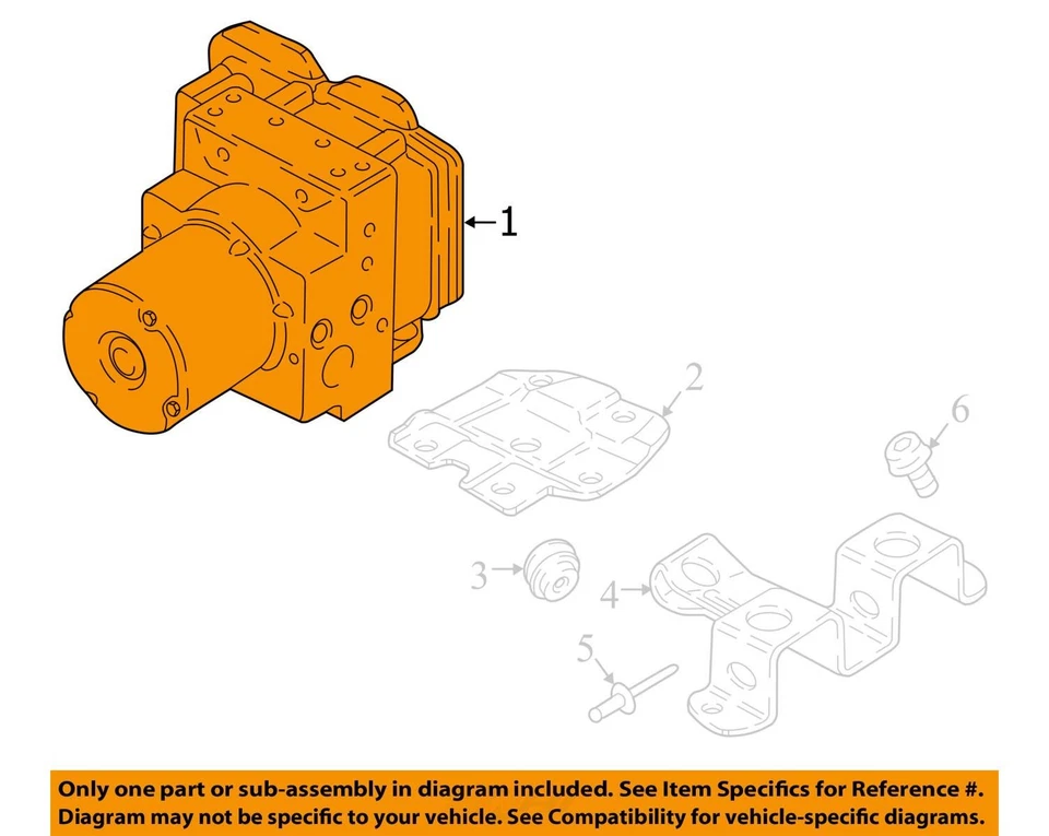 Conjunto de pieza de freno antibloqueo compatible con 17-18 PORSCHE PANAMERA 1203427 Foto 3 de 4