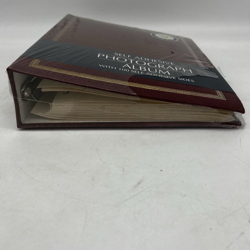 Photo Album 50 Page 100 Self Adhesive Side Burgundy New Old Stock Sealed - Picture 6 of 16