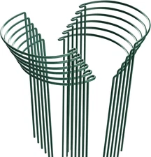 Higift 12 Pack Plant Stakes for Indoor Plants, Metal Garden Peony Support Cages,