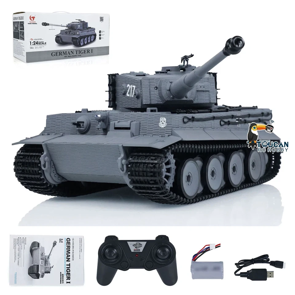 1/24 RC Battle Tank Radio Control Military Tanks Infrared Combat Cars Vehicle - Image 2 of 4