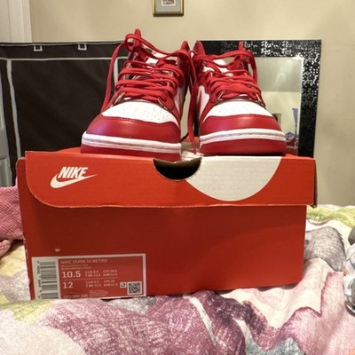 Nike Dunk High Championship Red 2022 Leather Sneaker White/Red DD1399-106
