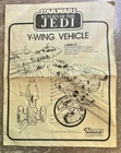 Vintage Star Wars 1983 Y-Wing Vehicle Instructions Manual Only! Original Kenner!