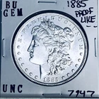 1885 BU GEM MORGAN SILVER DOLLAR UNC MS+++ U.S. MINT RARE COIN 7947