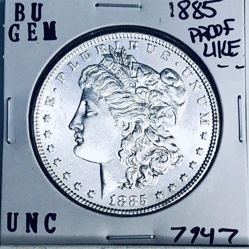 1885 BU GEM MORGAN SILVER DOLLAR UNC MS+++ U.S. MINT RARE COIN 7947