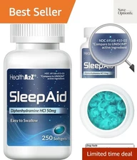 250 Count Diphenhydramine Softgels 50mg – Effective Sleep Aid for Deep Rest