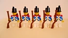 Lego Pirate Imperial  Guards  Bluecoat Lot  of 5 Minifigures USED Free Shipping!