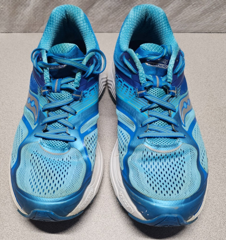 Saucony Guide 10 Everun Womens Running Shoes Size 11.5 Blue Aqua Silver S10350-1 thumbnail 3