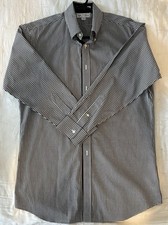 Paul Fredrick Men's Checkered Long Sleeve Dress Shirt