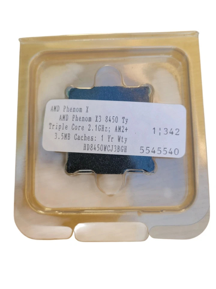 NEW in BOX AMD Phenom X X3 8450 Ty 2.1 GHz Triple Core AM2+ Processor CPU - Image 2 of 2