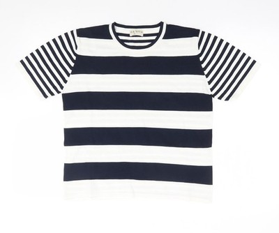 Via Appia Damen mehrfarbig gestreift Viskose Jersey T-Shirt Größe 12 Rundhalsausschnitt