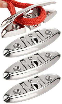 #ad #ad 4 Pack Boat Cleat 6quot; 316 Stainless Steel Folding Cleat Flip Up Dock Rope Cleat $60.99