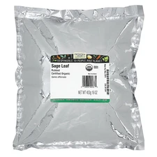 Frontier Natural Products Organic Rubbed Sage Leaf 16 oz 453 g Kosher, Organic