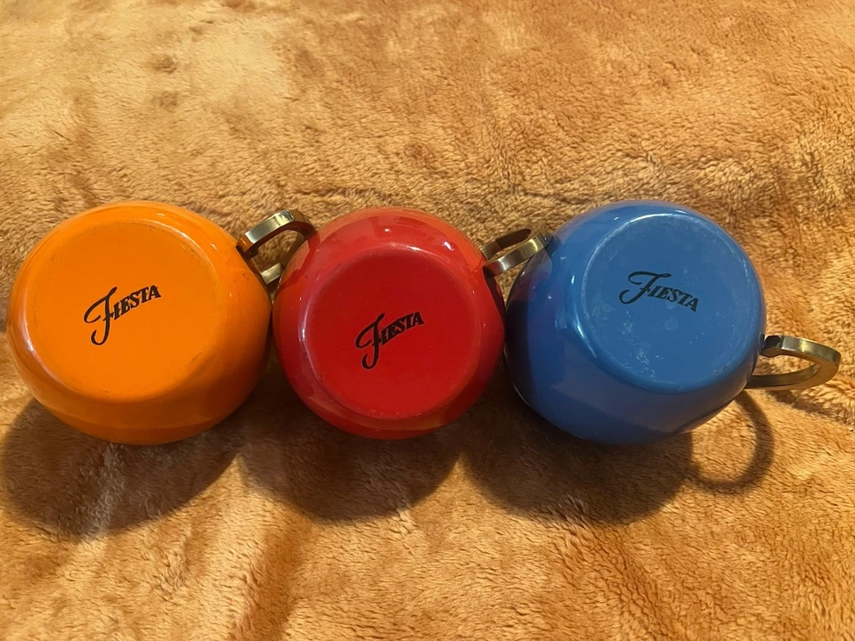 Juego de 3 tazas de cobre Mule Fiesta con mango Foto 2 de 4