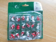XMAS Lot of 18 miniature Vintage Christmas Tree plastic Ornaments NIP