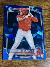 KEVYN CASTILLO 2025 Bowman #BCP-82 1st Angels Sapphire Refractor