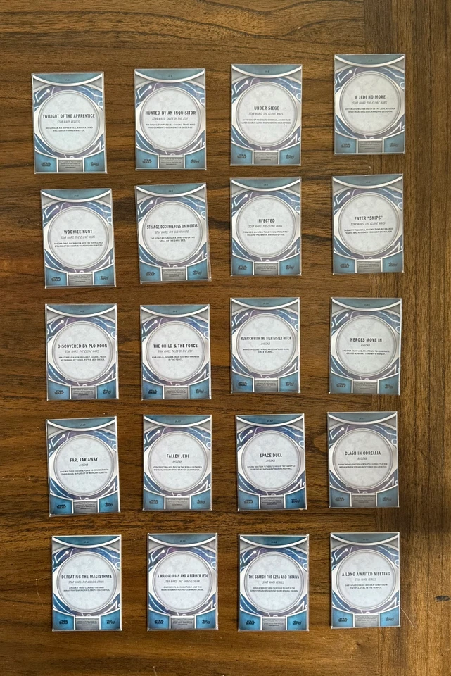 2024 Topps Star Wars Masterwork ✨Journey of Ahsoka Tano✨ Complete Set 1-20 - Image 2 of 4