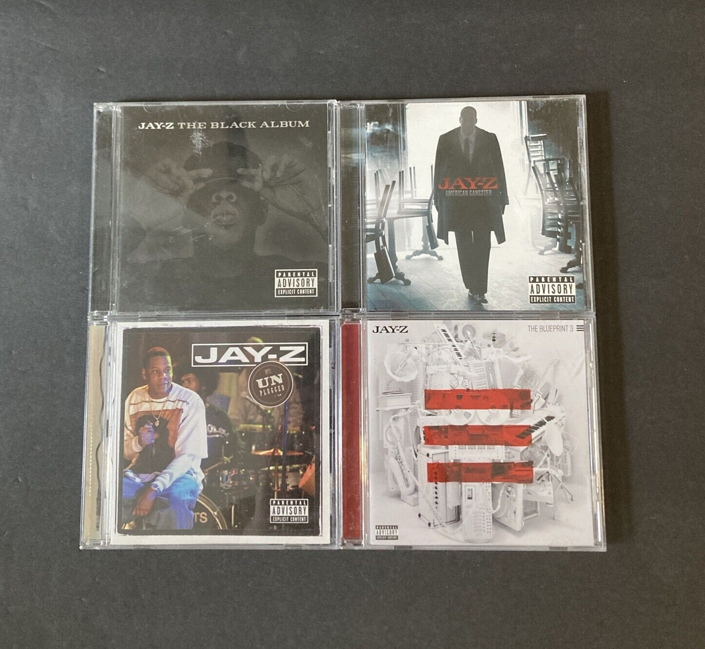 Jay-Z CD Lot: Black Album, American Gangster, Unplugged, Blueprint 3