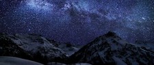 Landscape nature skyscape starry night stars winter sky Custom Gaming Mat Desk