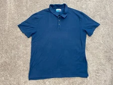 Magellan Polo Shirt Men's Extra Large Classic Fit Blue Polyester Short Sleeve