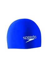  Open Box Speedo Unisex-Adult Swim Cap Silicone Elastomeric Blue