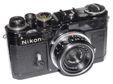 Nikon SP Black Paint Rangefinder Camera With W Nikkor 3,5/3,5cm Case