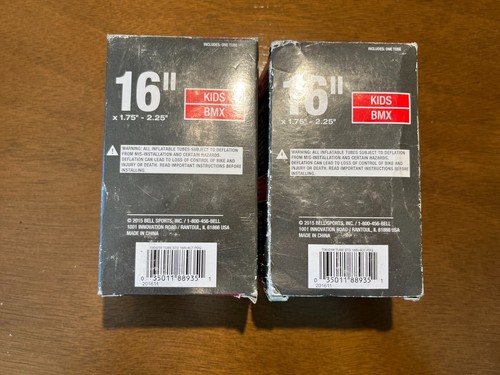 2 Pack Bell 16"x1.75-2.25" Universal Bicycle Bike Inner Tube Standard - Picture 2 of 2