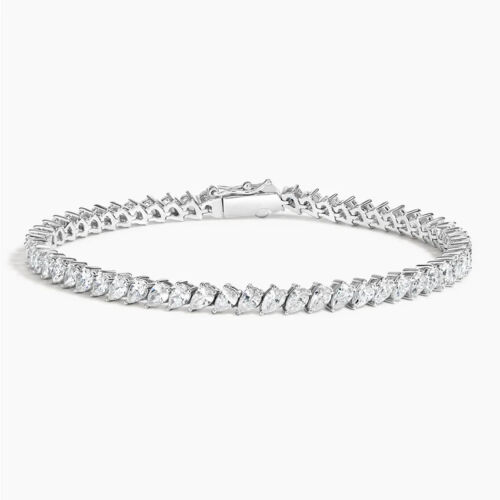 14K Gold Pear Shape Diamond Tennis Bracelet – Luxury Fine Jewelry