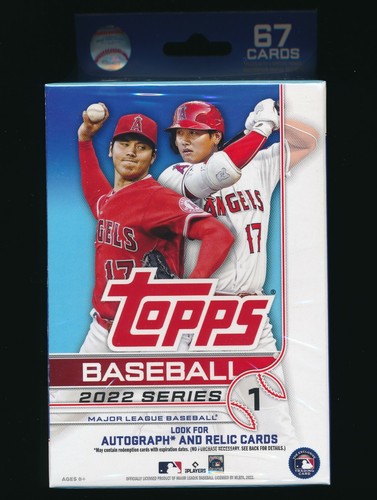 2022 Topps Series 1 Baseball Retail Hanger Box New Sealed - 67 cards - Picture 2 of 4