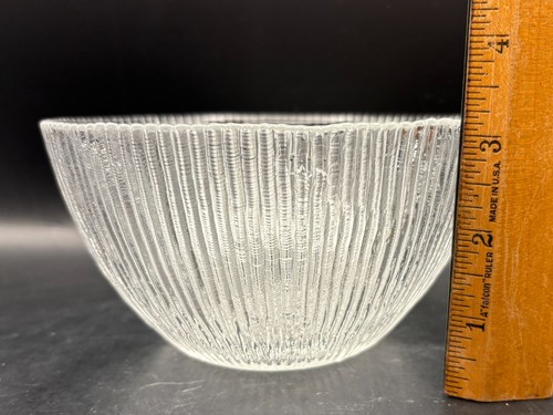 Vintage possible Sasaki (?) Japan Rain Glass 6" Round Bowl 3 1/8" deep - Picture 10 of 12