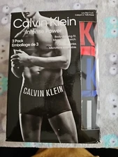 Calvin Klein Men's XL INTENSE POWER  LOW RISE TRUNKS NB2593-923 - 3 PK