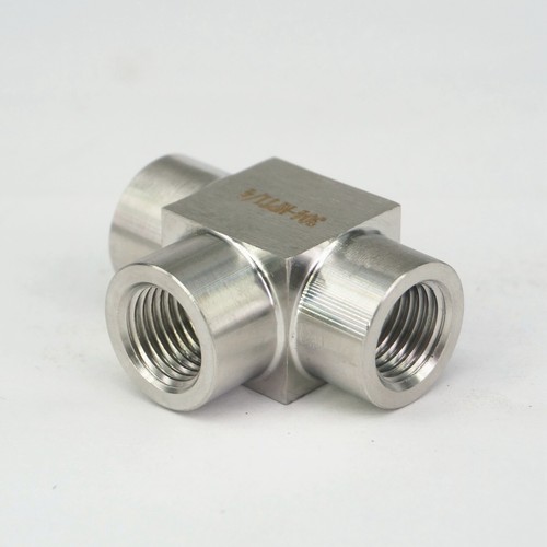 4000 PSI 1/8"" 1/4"" 1/2"" 3/4"" 1"" NPT BSP Buchse T-Shirt 304 Edelstahl Rohr Fitting - Bild 5 von 11