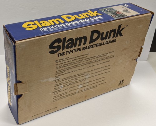 Vintage 1976 Tomy Slam Dunk TV Type Basketball Game w/ Original Box ~Near Mint~ - Picture 5 of 12