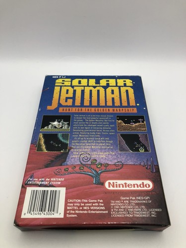 Solar Jetman Nintendo Nes con manual 8 bits retro PAL 1990 #0230 - Imagen 3 de 16