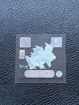 Nidorina Lv.29 Pokemon Mini Sticker Clear Japanese No.D12 Nintendo
