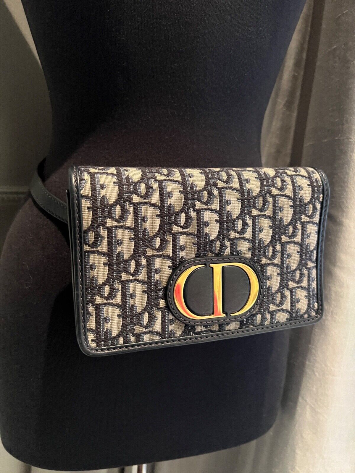 Christian Dior 30 Montaigne Pouch Oblique Nano Cloth ref.1013850 - Joli  Closet