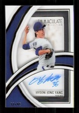 2022 Panini Immaculate #SS-HY Hyeon-Jong Yang Shadowbox Auto #'d /99