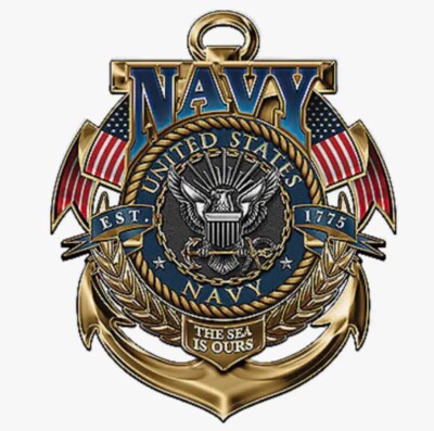 USN MILITARY UNITED STATES NAVY 5” Inch Waterproof Vinyl Sticker Decal ...