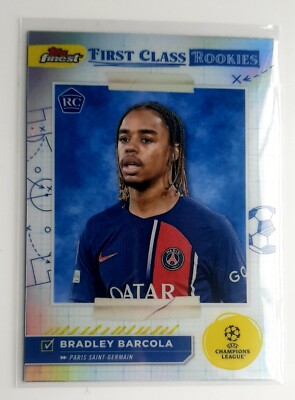 Topps Finest 23/24. Bradley Barcola RC. First Class Rookies. Barcelona