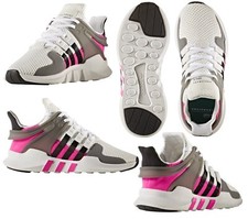 ADIDAS ORIGINALS EQT SUPPORT ADV WHITE BLACK SHOCK PINK BY9868 KIDS Sz 6, 7