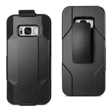 Reiko 3-In-1 Hybrid Heavy Duty Holster Combo Case For Samsung Galaxy Cell Phones