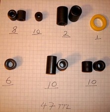 Lot 47 /- Ferrite Toroid Cores Various Sizes Choke Inductor USED FREE Shi