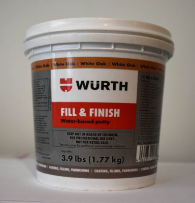 Wurth Fill & Finish Water-Based Wood Filler Putty 3.9 lbs. WHITE OAK