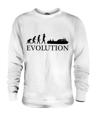 FERRY EVOLUTION OF MAN UNISEX SWEATER  TOP GIFT BOAT SHIP