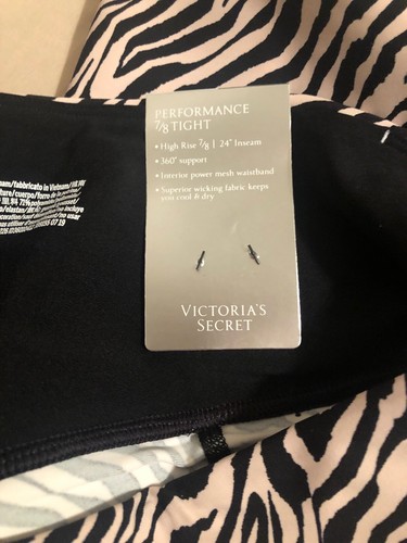 Nuevas con etiquetas Medias de Rendimiento Victoria's Secret 7/8 - Leopardo Desnudo - Medianas (M) - Imagen 4 de 5