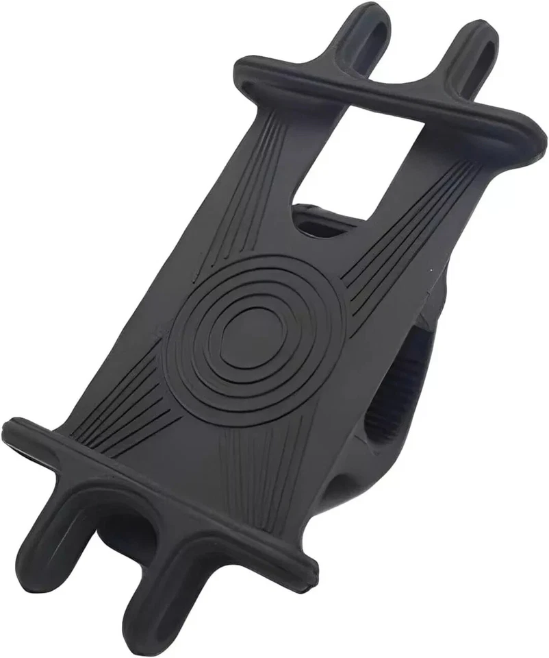 SUPPORTO PORTA CELLULARE SILICONE PER MOTO BICI UNIVERSALE TELEFONO SMARTPHONE - Immagine 4 di 4